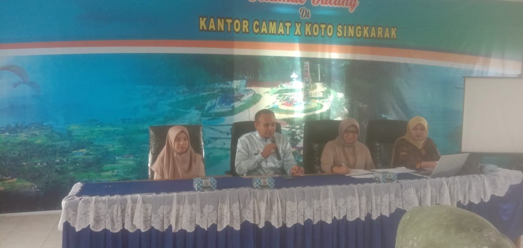 Acara FGD di Kantor Camat bersama Tim Penelitian bahan pangan untuk pencegahan stunting UNP padang