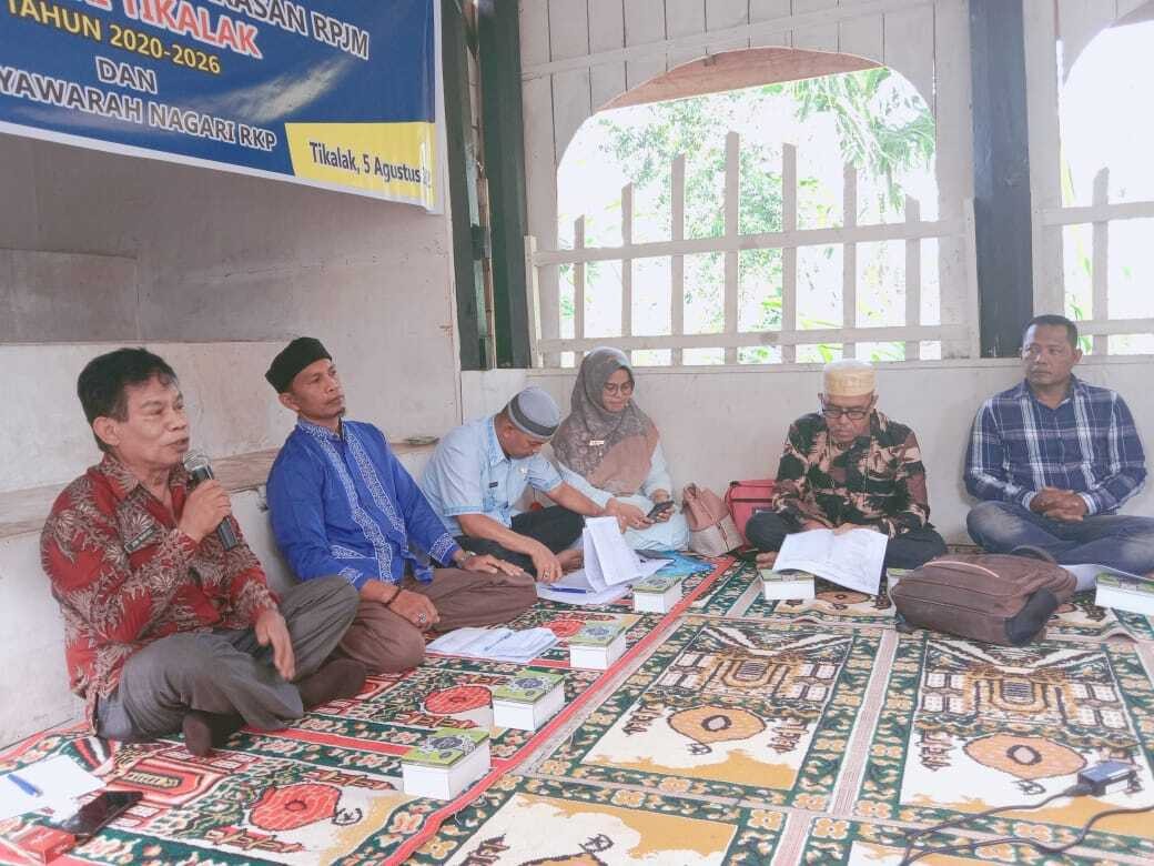 Acara Musna Revisi RPJM dn penyusunan RKP Nagari Tikalak th  2020/2026